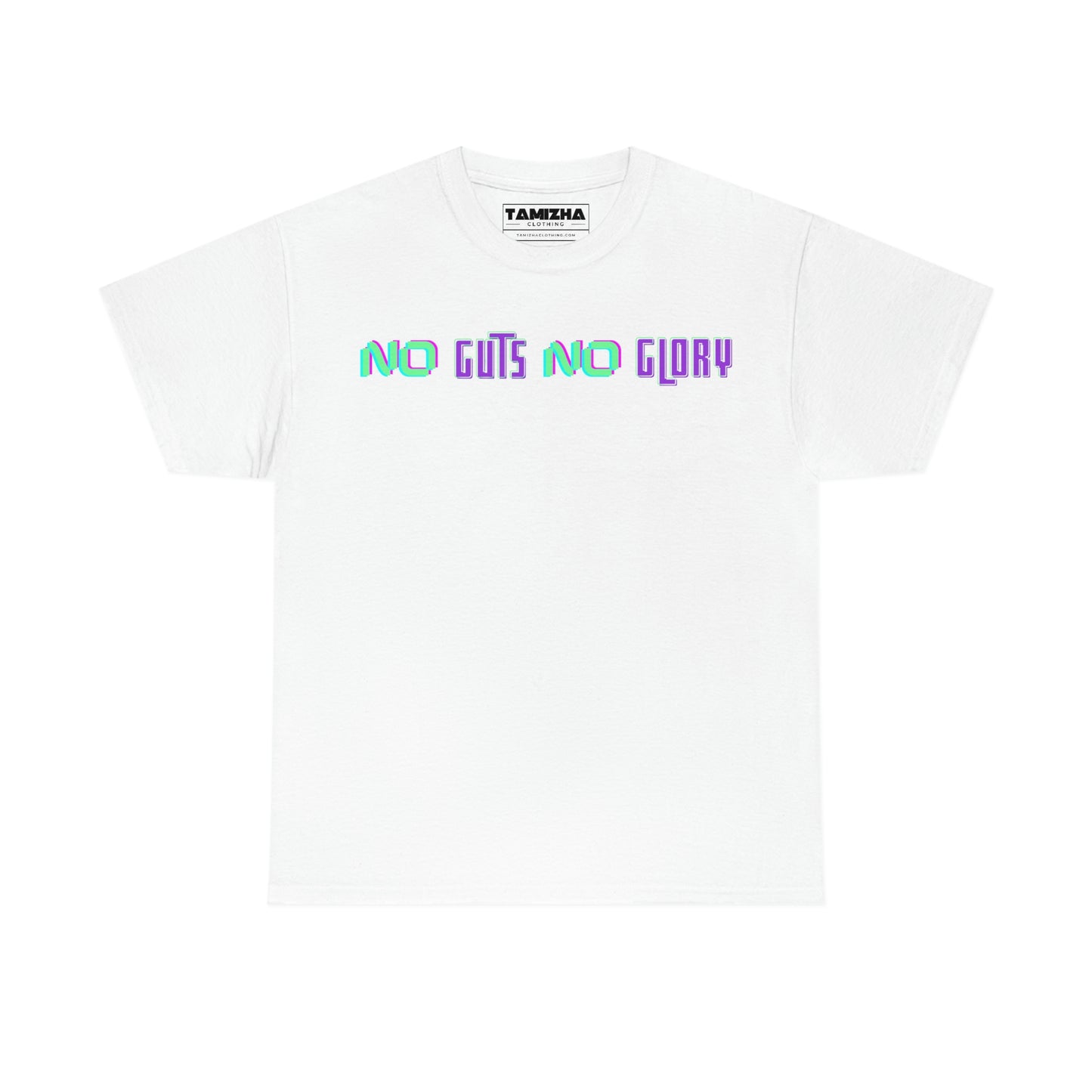 Thunivu No Guts No Glory t-shirt with Retro Neon Thala Ajith back print