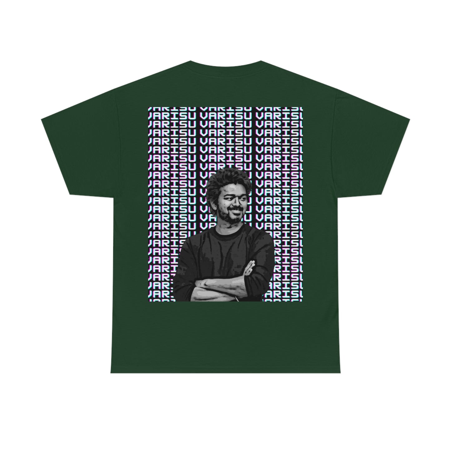 Thalapathy Vijay t-shirt with Thalapathy Street Back Graphic