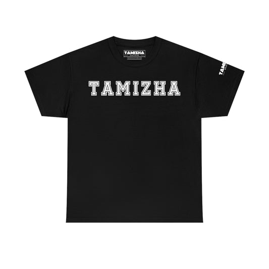 Tamizha Originals Varsity t-shirt with Tamil quote back print