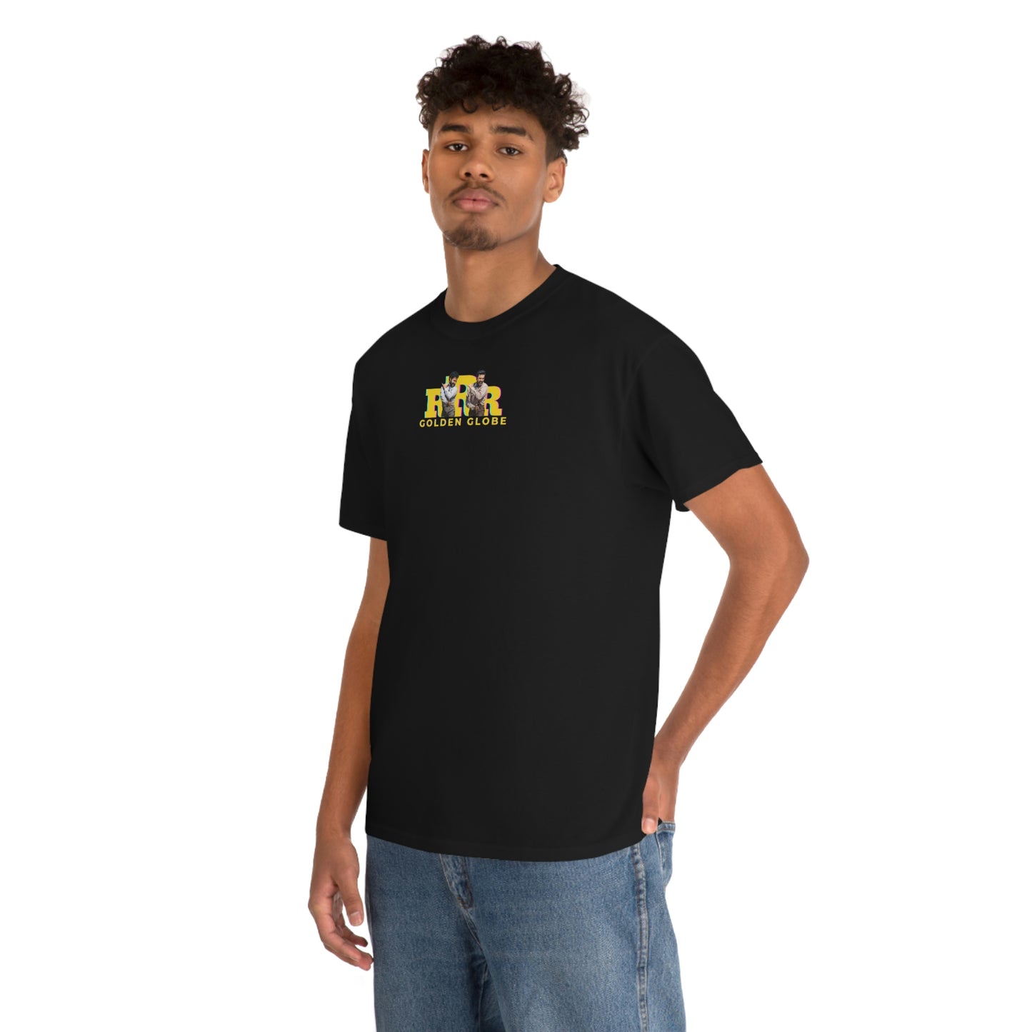 RRR Golden Globe Commemoration T-shirt with front and back graphics