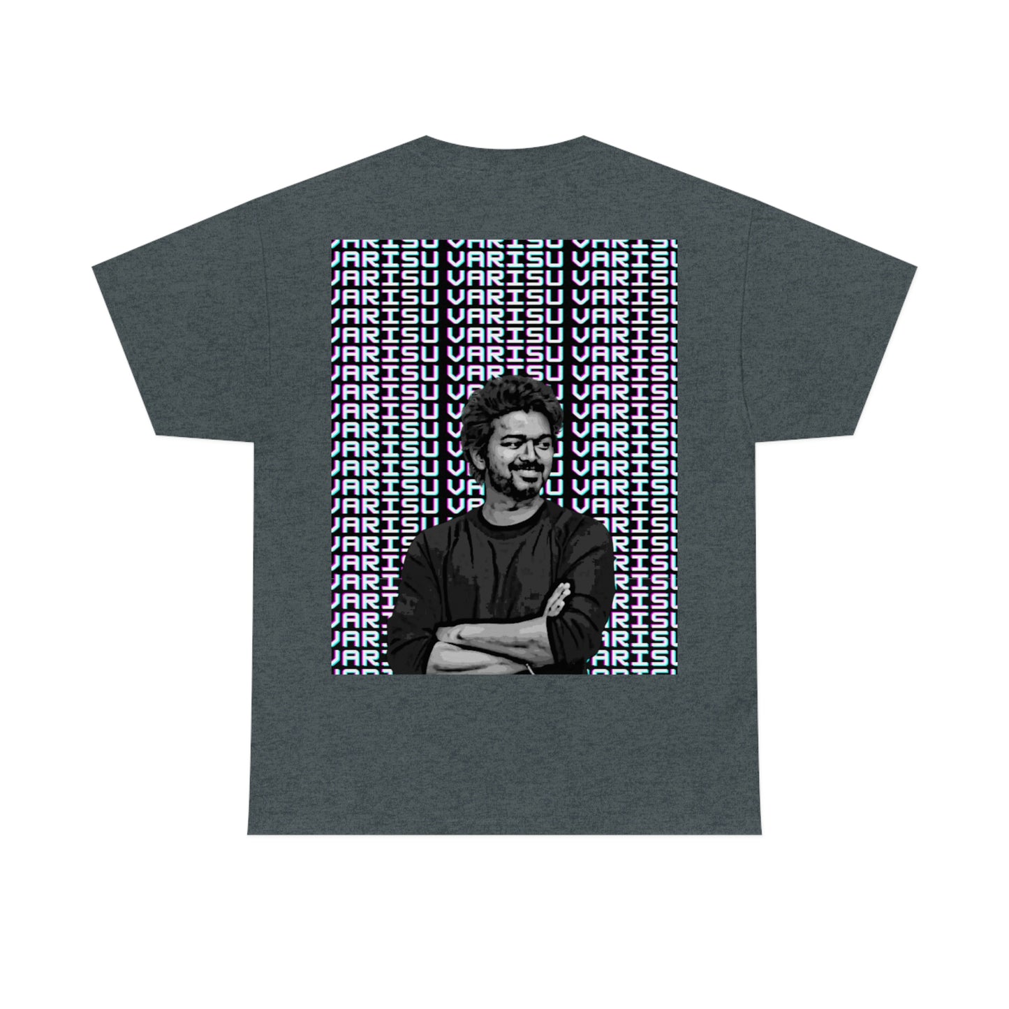 Thalapathy Vijay t-shirt with Thalapathy Street Back Graphic