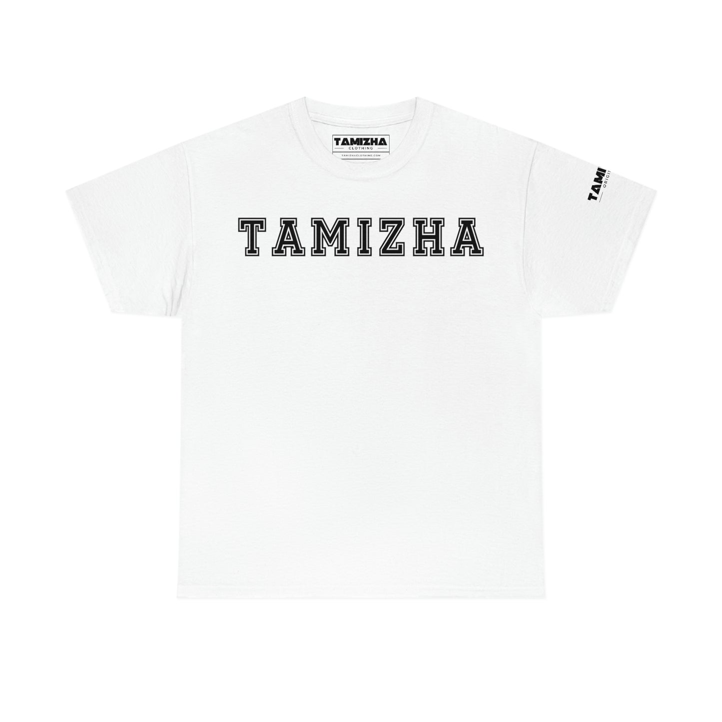 Tamizha Originals Varsity t-shirt with Tamil quote back print