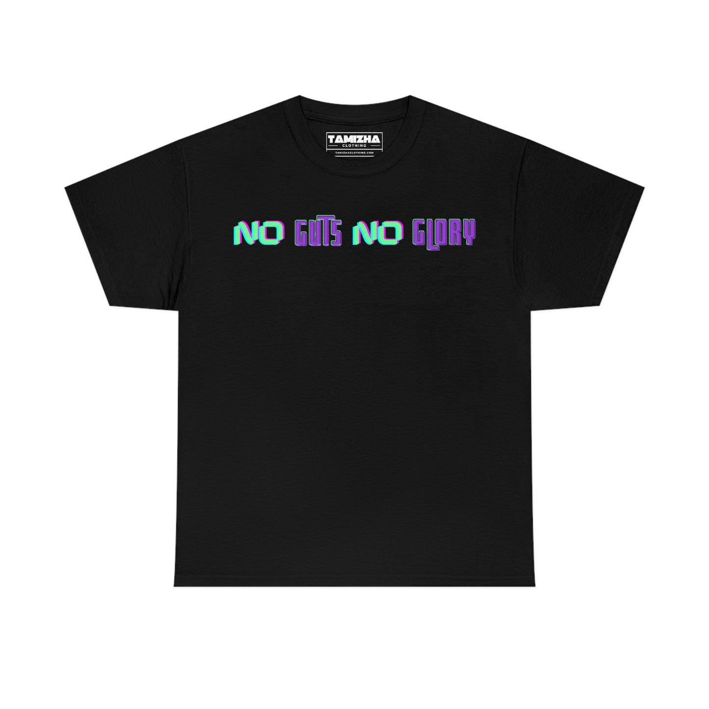 Thunivu No Guts No Glory t-shirt with Retro Neon Thala Ajith back print